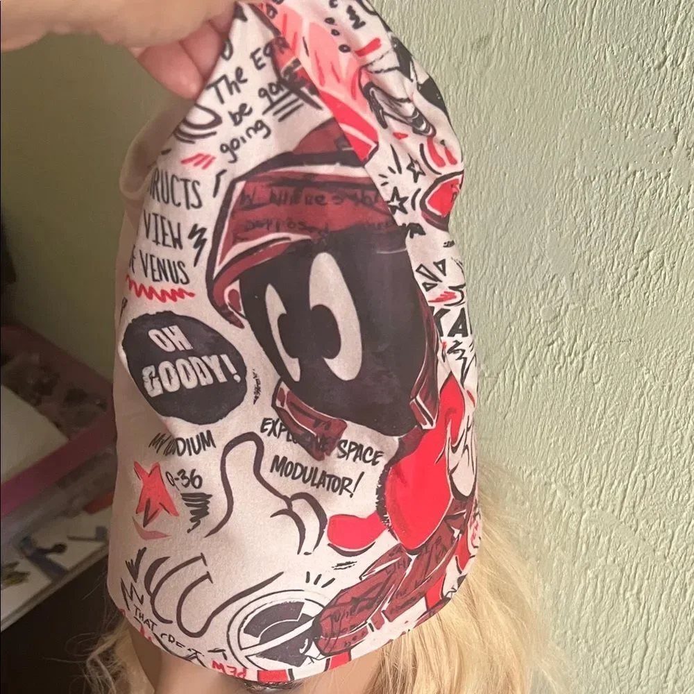 #1216=Unisex Cartoon Graphic Beanie Hat. Oh Goody.